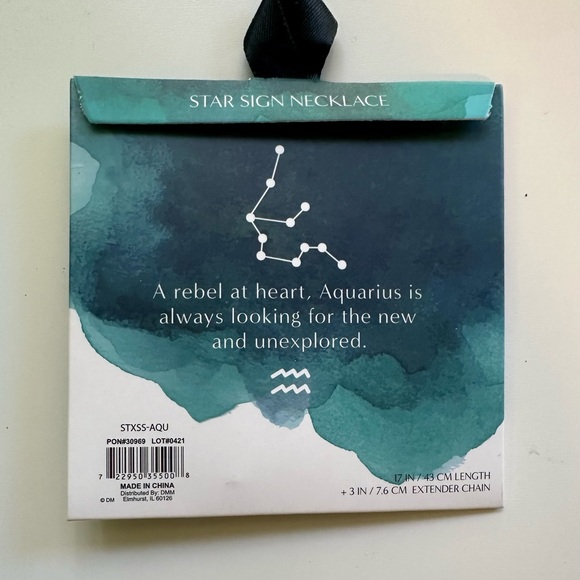 Aquarius constellation necklace- Soul Stacks Co. - Picture 2 of 4
